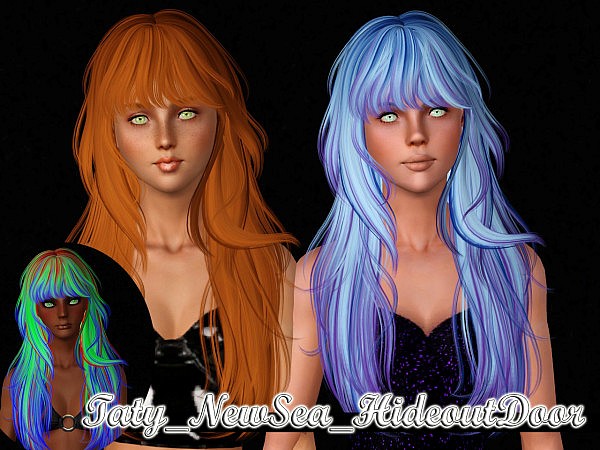 Five Newsea`s hairstyle retextured by Taty for Sims 3