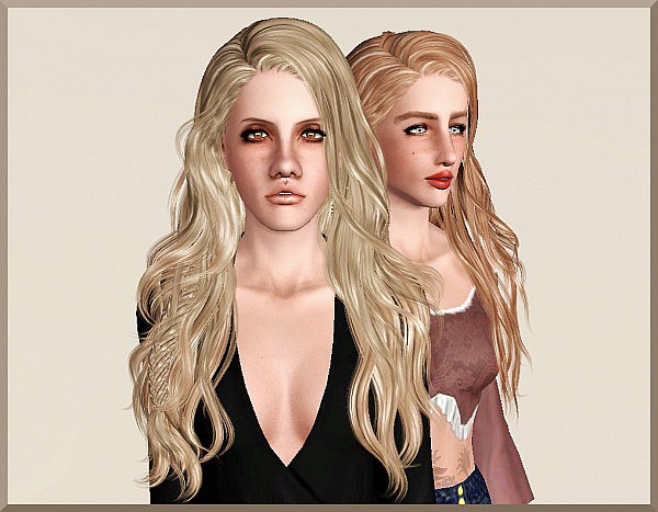 Newsea`s Titanium hairstyle retextured by Marie Antoinette for Sims 3