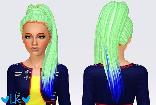 Butterflysims 132 hairstyle retextured by Lemonkixxy for Sims 3