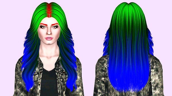 Nightcrawler`s hairstyle 18 retextured by Kiera for Sims 3