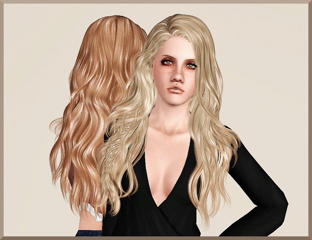 Newsea`s Titanium Hairstyle Retextured By Marie Antoinette Sims 3 Hairs