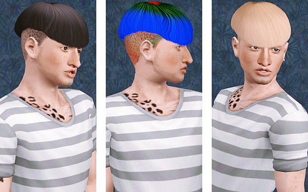 Simsimi’s hairstyle 04 retextured by Beaverhausen for Sims 3