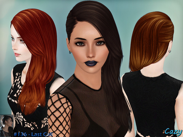 Last Call hairstyle by Cazy for Sims 3