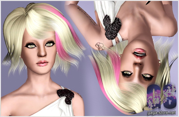 VMA 2009 Hairstyle by David  for Sims 3