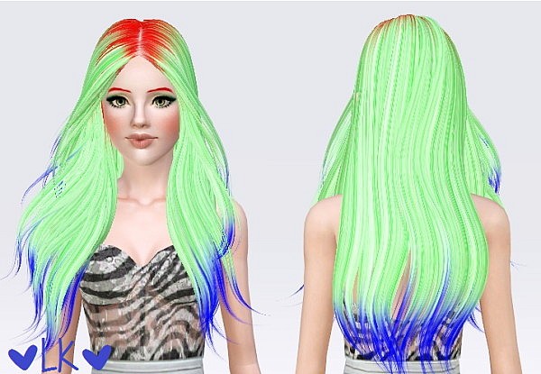  Skysims 194 hairstyle retextured by Lemonkixxy for Sims 3