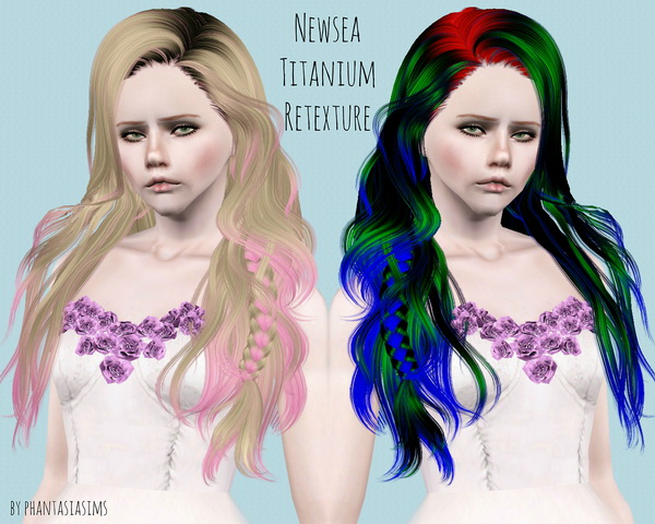 Newsea`s Titanium hairstyle retextured by Katty for Sims 3