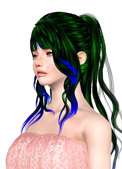 Newsea`s Fermaid hairstyle retextured by Jas for Sims 3
