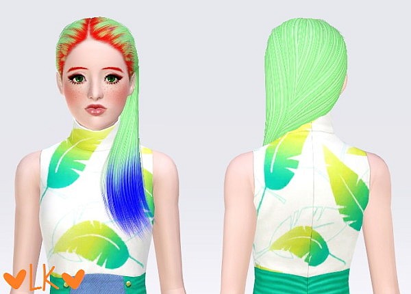 Cazy`s Rosanna hairstyle retextured by Lemonkixxy for Sims 3