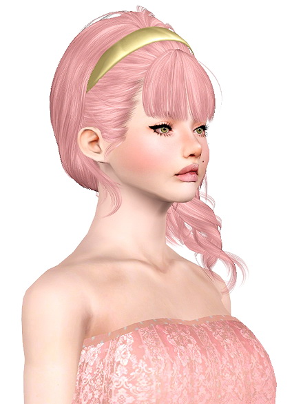 Newsea`s Belladonna hairstyle retextured by Jas for Sims 3