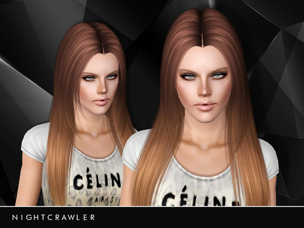 Straight Hairstyle 20 by Nightcrawler for Sims 3