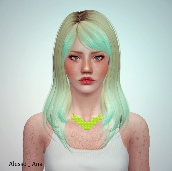 3 Alesso`s hairstyles and Nightcrawler 19 retextured by June for Sims 3