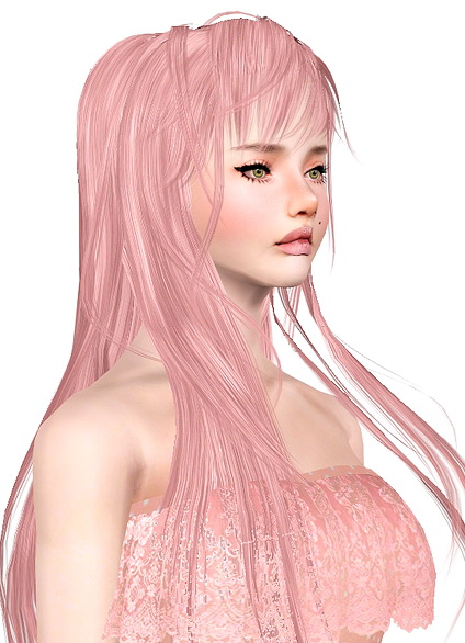 Newsea`s and Anto`s Bliss hairstyle retextured by Jas for Sims 3