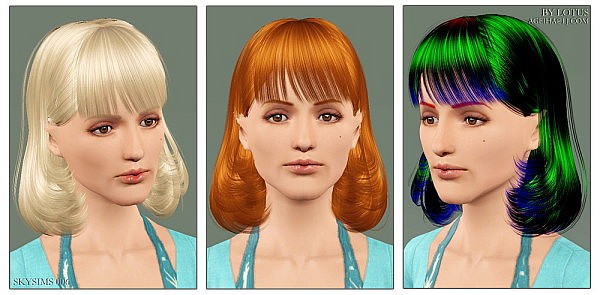Skysims hairstyle 06 retextured  by Lotus for Sims 3