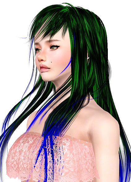 Newsea`s and Anto`s Bliss hairstyle retextured by Jas for Sims 3
