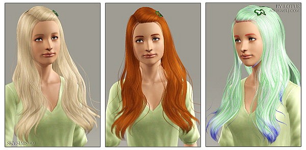 Skysims hairstyle 09 retextured by Lotus for Sims 3