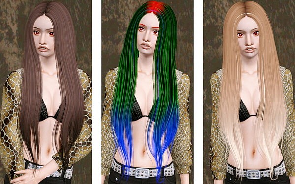 Alesso’s Radiate hair retexture by Beaverhausen for Sims 3