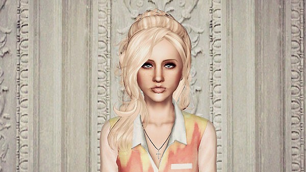 Newsea`s Vera hairstyle retextured by Marie Antoinette for Sims 3
