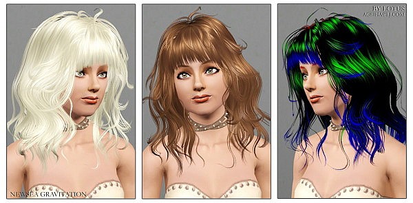 Newsea`s Gravitation hairstyle retextured by Lotus for Sims 3