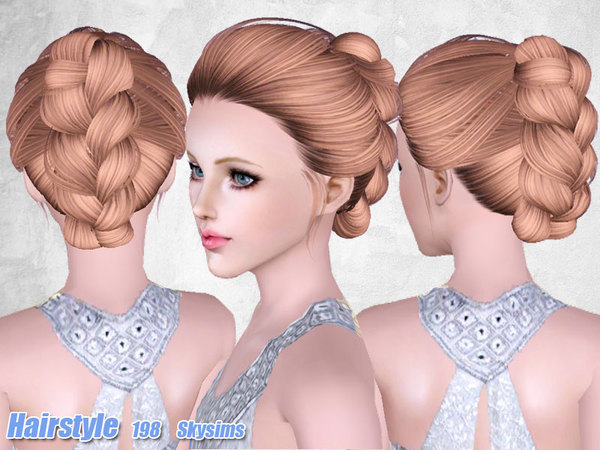 braided hair sims 4