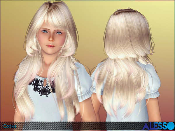 Cookie Hairstyle by Alesso for Sims 3