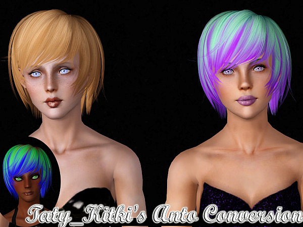 Anto and Newsea`s hairstyles retextured by Taty for Sims 3