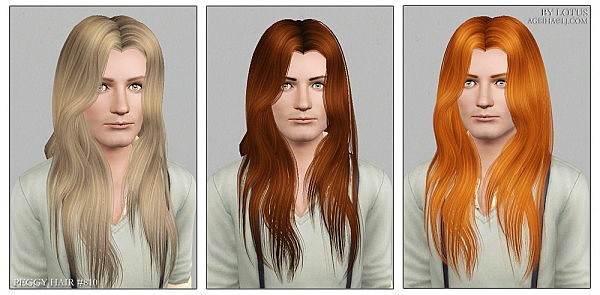 Peggy`s hairstyle 810 for male retextured by Lotus for Sims 3