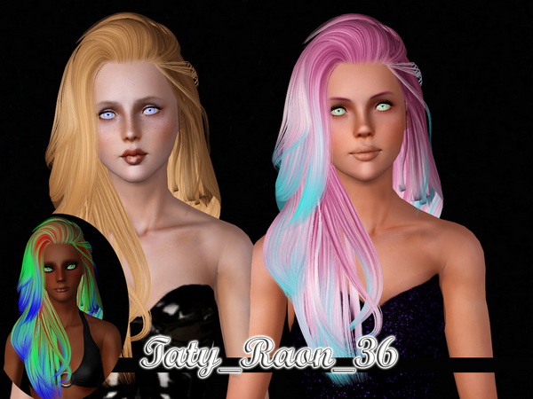 Raon,NewSea, Skysims, hairstyle retextured by Taty for Sims 3