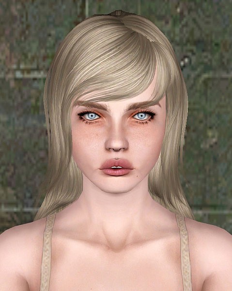 Newsea`s Lilac Fog hairstyle retextured by Sweet Sugar for Sims 3