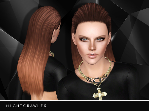 Half slicked back hairstyle 19 by Nightcrawler for Sims 3