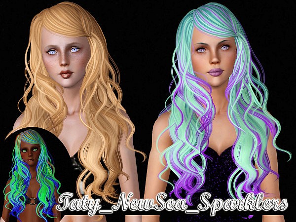 Anto and Newsea`s hairstyles retextured by Taty for Sims 3