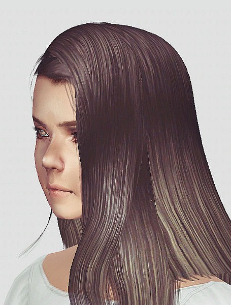Kyoko smooth hairstyle retextured by Momo for Sims 3