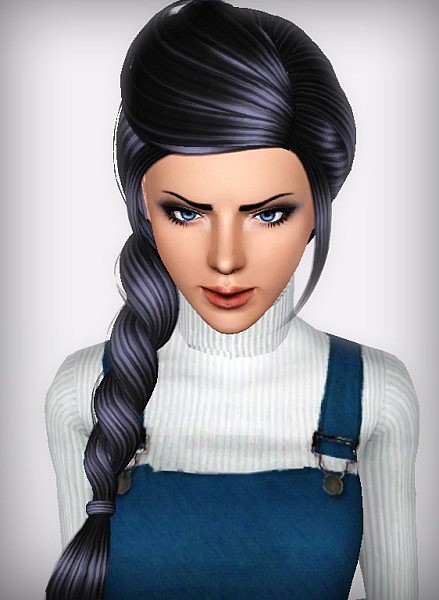 SkySims 192 hairstyle retextured by Forever and Always for Sims 3