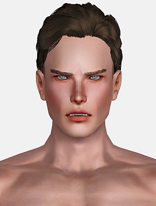 Vergil Hairstyle retextured by Momo - Sims 3 Hairs