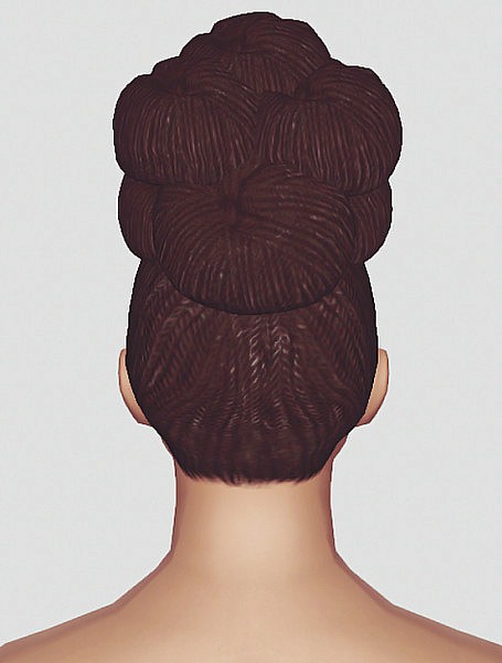 Dark Gyspy Twists hairstyle retextured by Momo for Sims 3