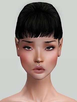 Nouk Remake Office Hairstyle converted by Momo - Sims 3 Hairs