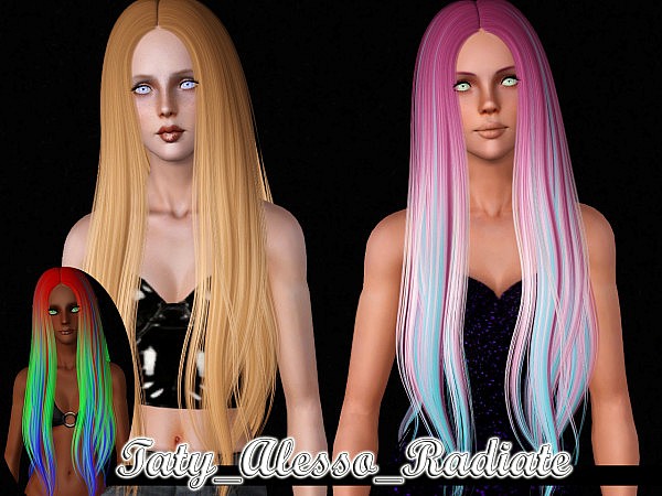 Alesso`s Radiate hairstyle retextured by Taty for Sims 3