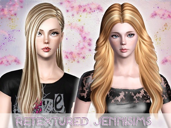 Nightcrawler 18 and Cazy 31 hairstyles retextured by Jenni Sims for Sims 3