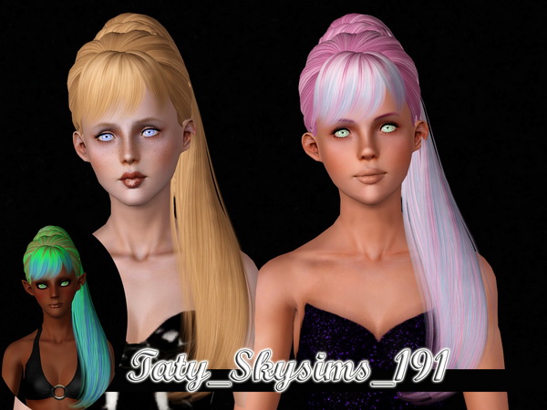 Raon,NewSea, Skysims, hairstyle retextured by Taty for Sims 3
