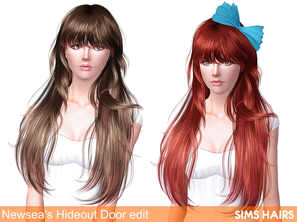 Newsea’s J160 Hideout Door hairstyle retexture by Sims Hairs for Sims 3