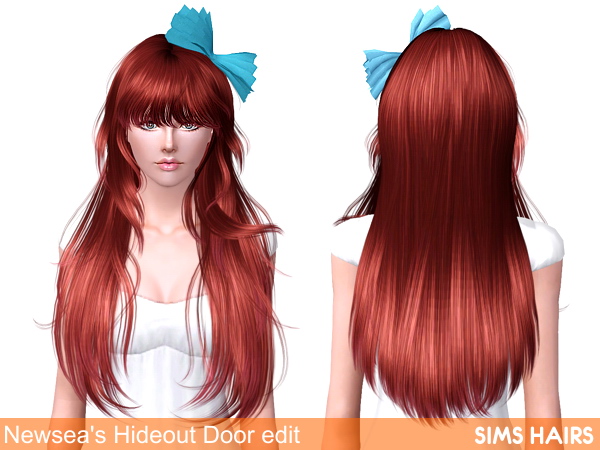 Newsea’s J160 Hideout Door hairstyle retexture by Sims Hairs for Sims 3