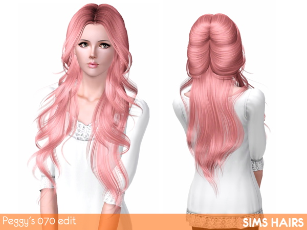  Peggys 070 hairstyle romantic edit by Sims Hairs for Sims 3