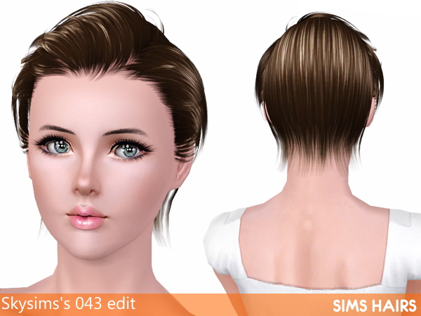 Skysims’s 043 females conversion and retexture by Sims Hairs for Sims 3