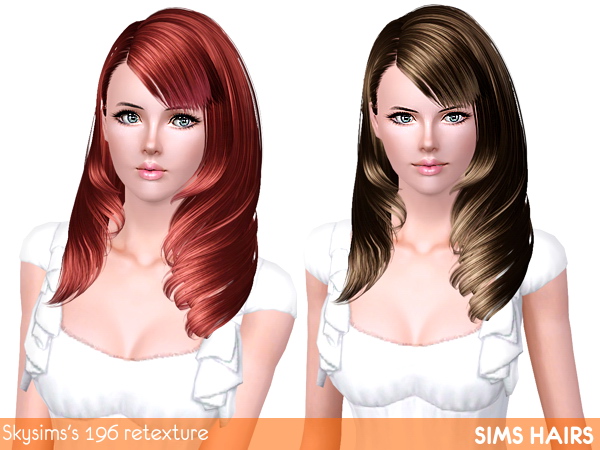 Luminous retexture for Skysimss 196 hairstyle by Sims Hairs for Sims 3