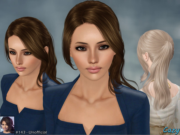 Unofficial hairstyle by Cazy for Sims 3