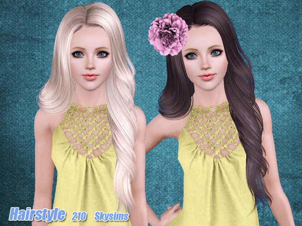Rose Hairstyle 210 by Skysims for Sims 3