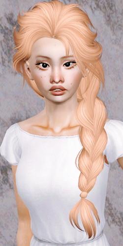 Skysims 206 hairstyle retextured by Beaverhausen for Sims 3