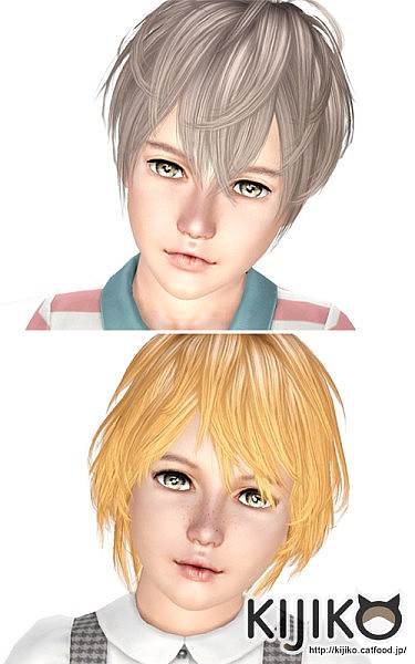 Shaggy Hairstyle For Kids By Kijiko Sims 3 Hairs
