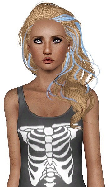 Newsea`s Millet Streaked hairstyle retextured by Plumb Bombs for Sims 3