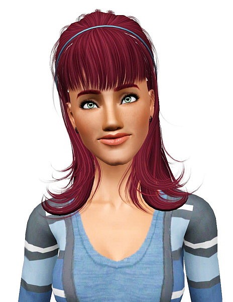 Newsea`s Love Affair hairstyle retextured by Pocket for Sims 3