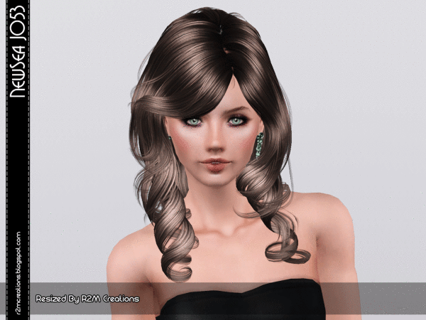 NewSea J053hairstyle retextured by R2M Creation for Sims 3